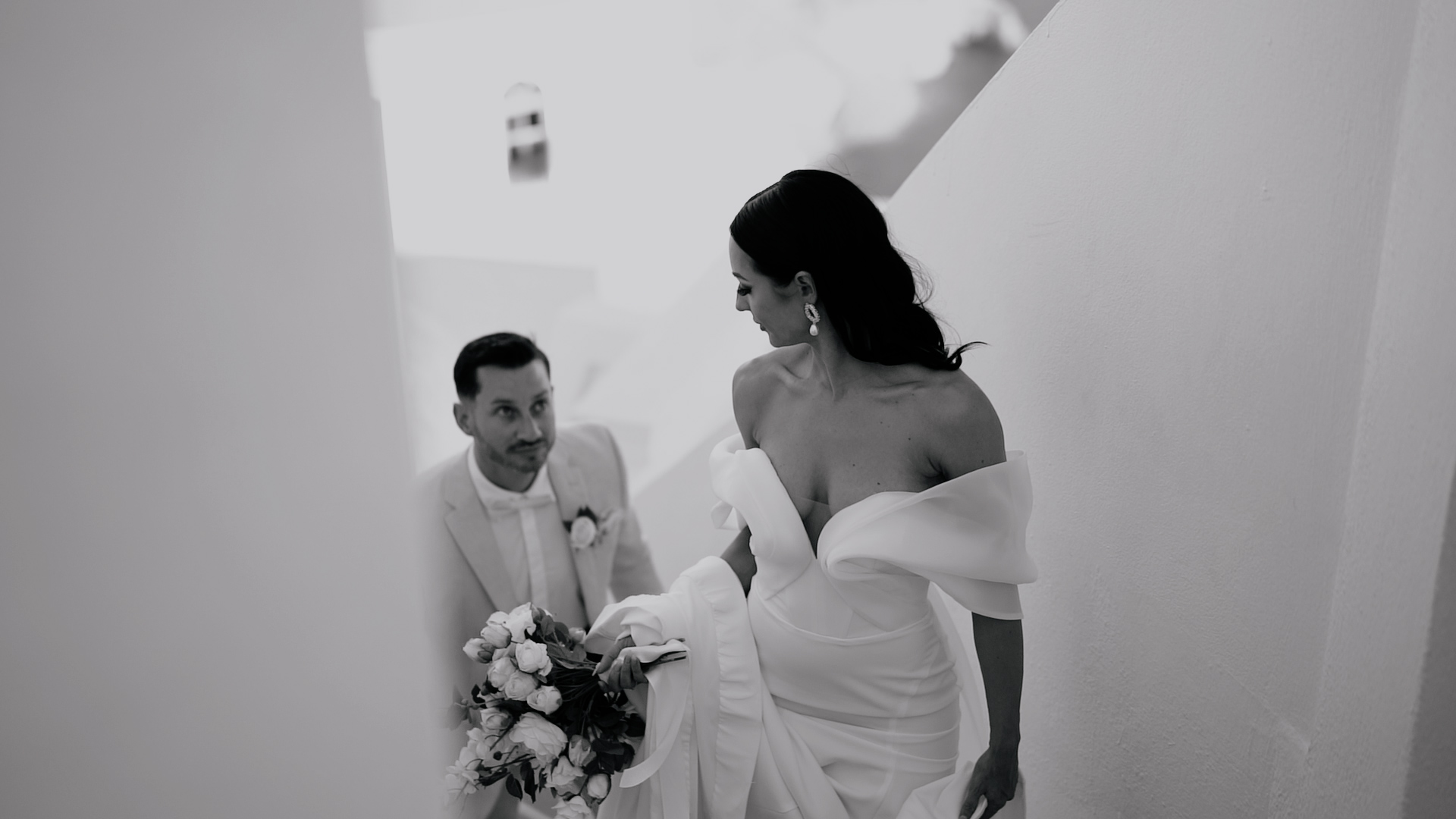 Bianca & Joseph | Intimate Wedding at Andromeda Santorini
