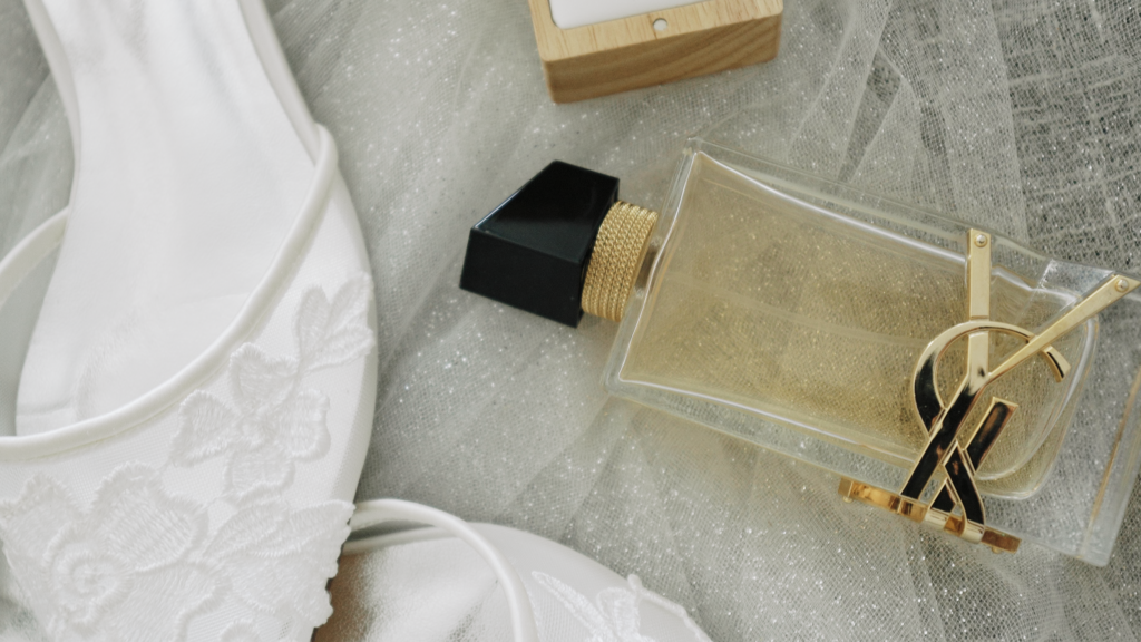 Bridal details during a wedding at Dana Villas in Santorini