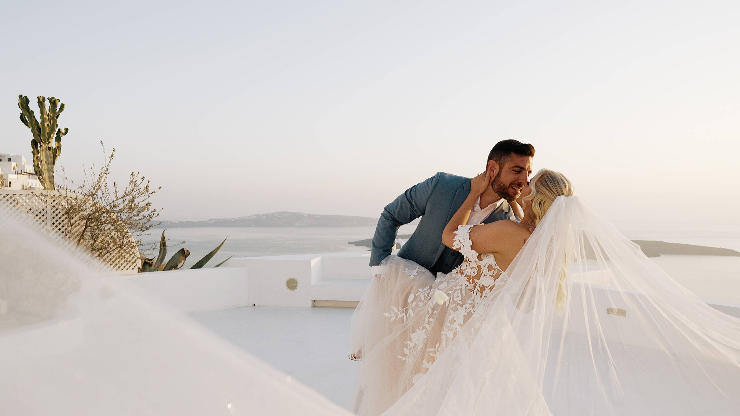Jessica & Daniel | An Intimate Elopement at Dana Villas Santorini