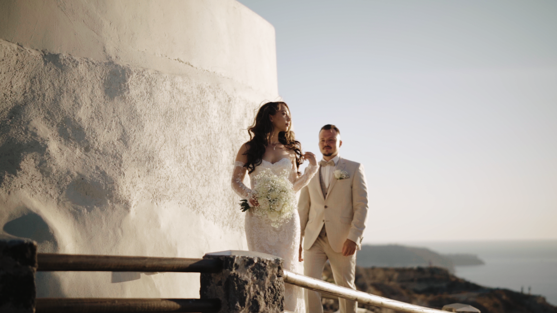 Anastasia & Robert | An El Viento Wedding with Fireworks over Santorini