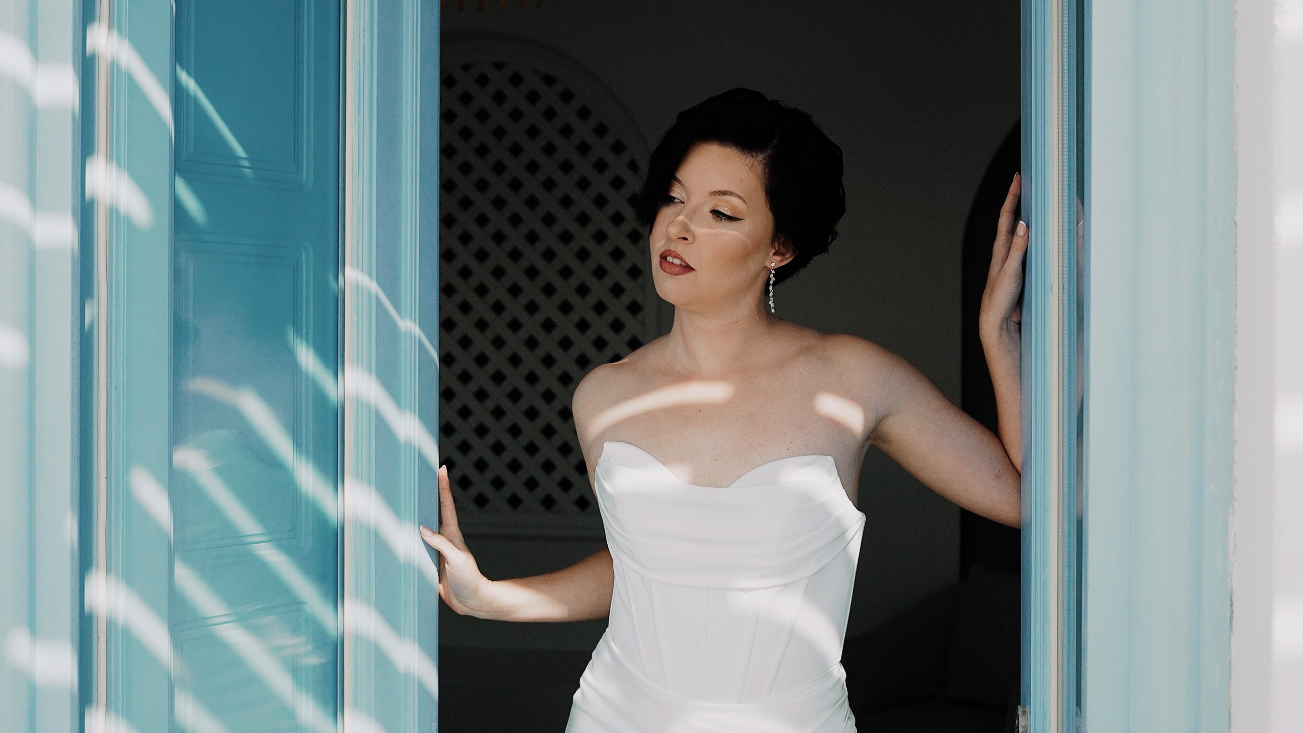 Taylah & Keanu | Andromeda Villas Elopement in Santorini