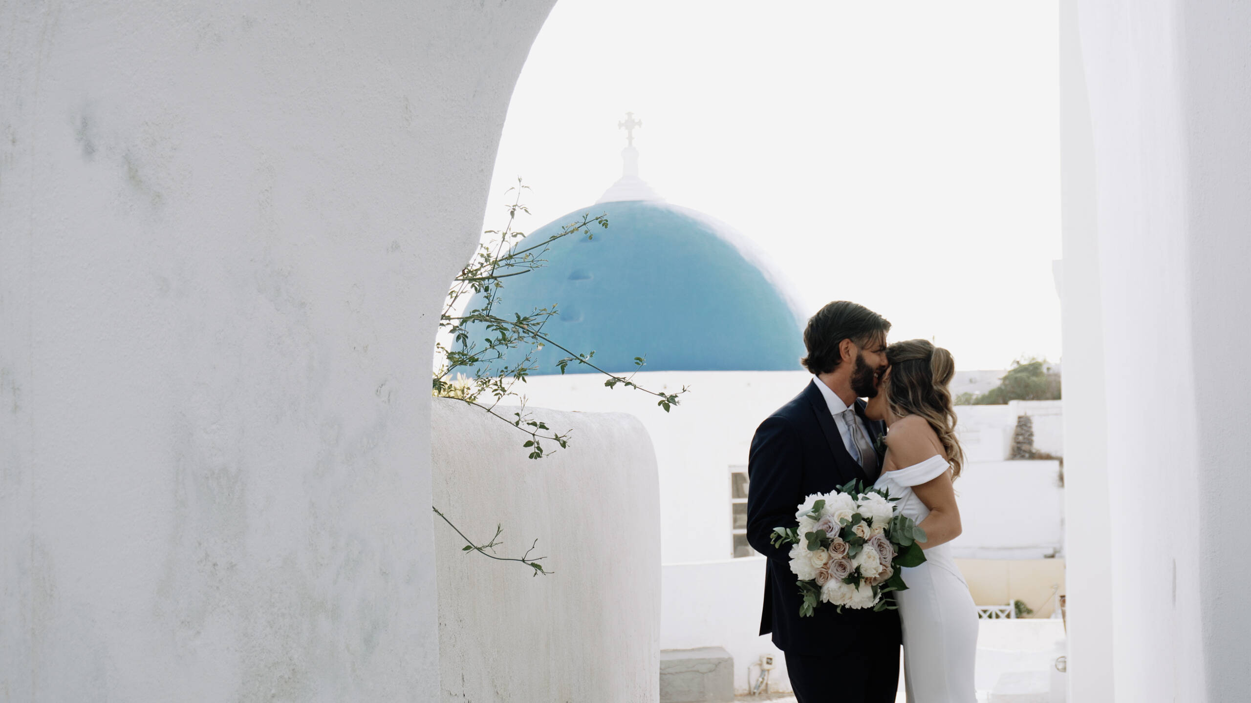 Erla & Gian | Across Oceans to Venetsanos Winery, Santorini