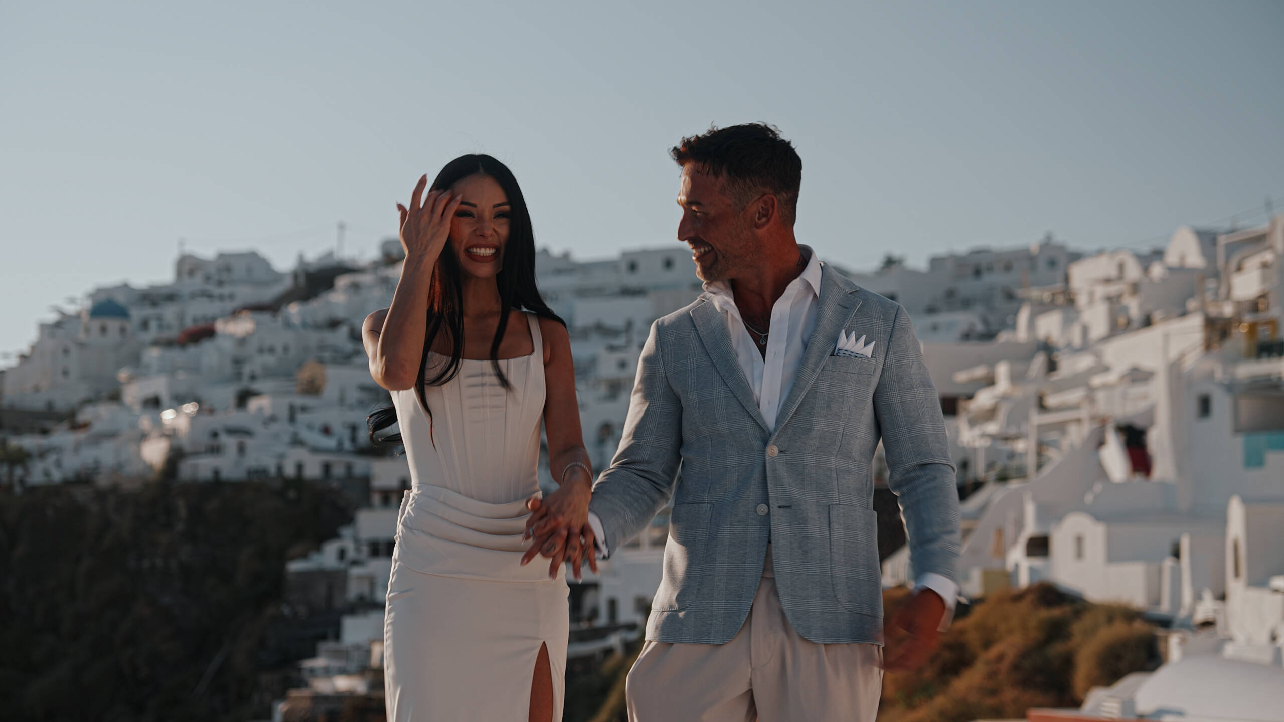 Zachary & Hannah | A Surprise Proposal in Imerovigli, Santorini