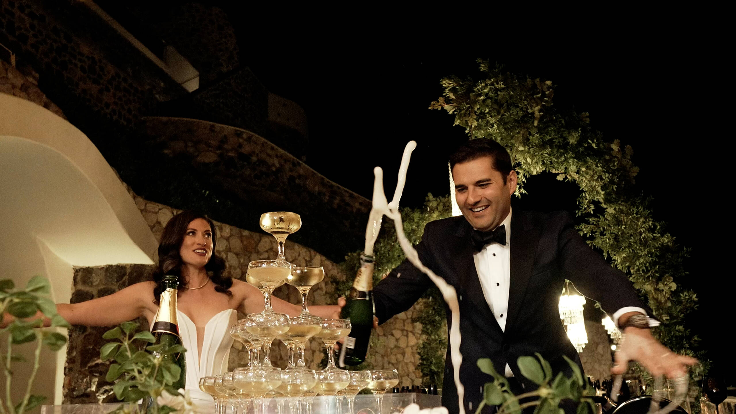 Molly & Alex | Garden Wedding at El Viento Santorini