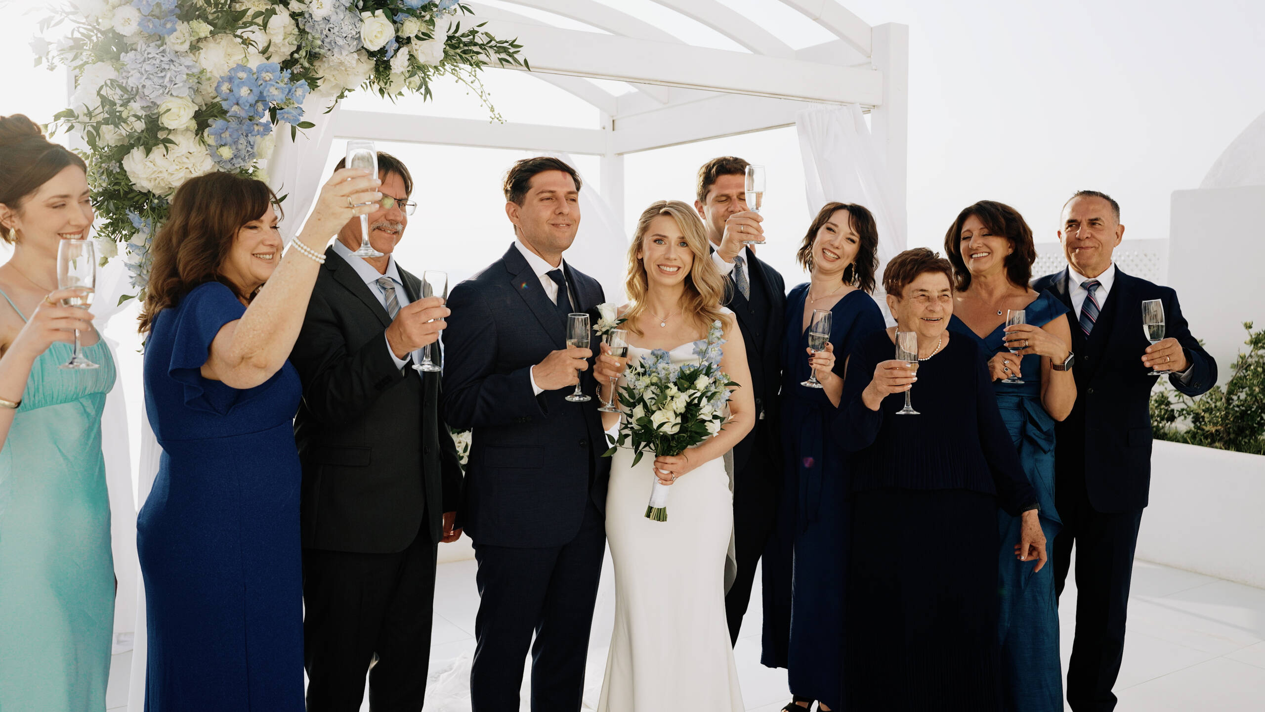 Andromeda Villas Santorini Wedding Film | Paige & Victor